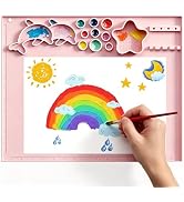 Silicone Art Mat - 16.9" X 13.7" Painting Mat, Raised Sides to Stay Tidy, Silicone Mat Suitable f...