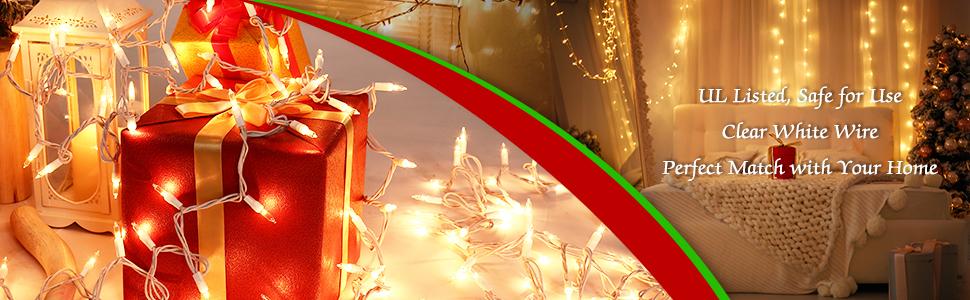 warm christmas lights