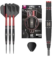 TARGET Darts Scope Steel Tip Swiss Point Darts, 90% Tungsten Dart Set | Steel Tip Dart, Red & Bla...