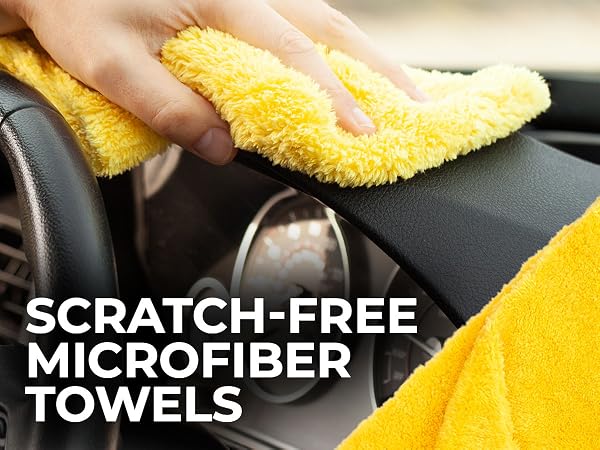Super Soft Drying Edgeless Microfiber Towels for Cars Detailing Buffing