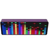 LED Music Spectrum Analyzer, 5VUSB Music Voice Rhythm Spectrum Display, 384 LEDs Clock 20 Dynamic...