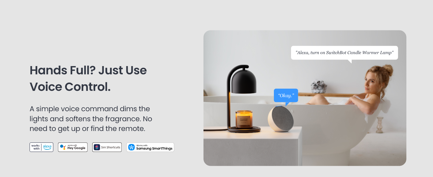candle lamp warmer with voice