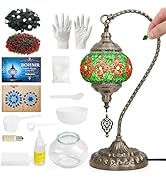 BOHMR DIY Turkish Mosaic Lamp Kit for Adults,Swan-Neck Stained Glass Lamp Making Kit- Easy,Fun,No...
