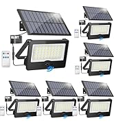 6 Pack Solar Outdoor LED Wall Lights,20W Solar Motion Sensor Security Lights with 3 Lighting Mode...