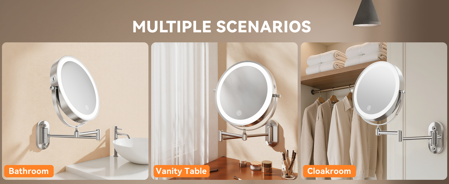 Space-saving wall-mounted design for bathroom & vanity & cloakroom