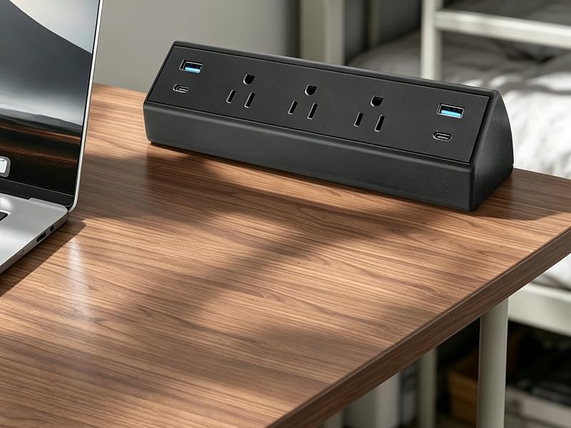 Desk Clamp Power Strip USB