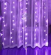 Purple Curtain String Lights