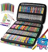 320 Pack Glitter Gel Pens Set, ZSCM 160 Colors Pens Include 156 Glitter Pens, 4 Metallic Sparkle ...