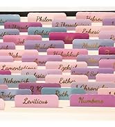 Lumintutu Laminated Bible Tabs, Gold Foil Large Print Bible Study Journaling Supplies, Christian ...