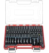 ROTATION 34-Piece Magnetic Impact Nut Driver Set, SAE&Metric Magnetic Nut Driver Bits with Deep S...