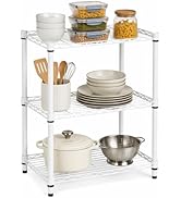 Honey-Can-Do 3-Tier Heavy-Duty Adjustable Shelves, Metal Storage Rack with 250-lb Shelf Capacity,...