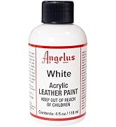 Angelus Acrylic Leather Paint, 4 Fl Oz (Pack of 1), White