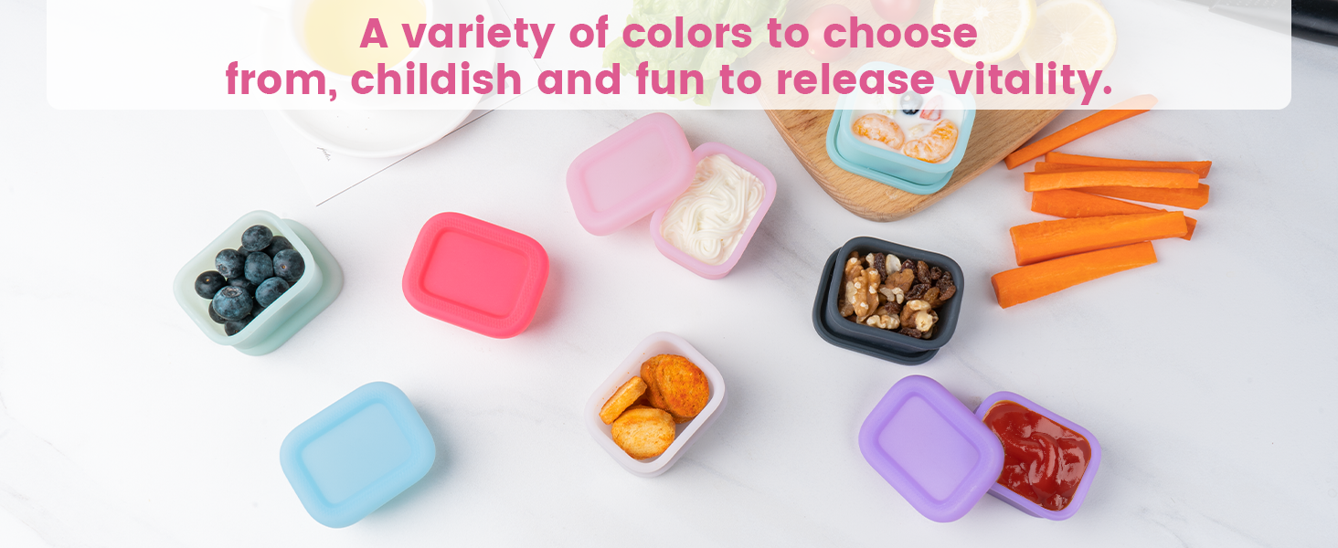 dressing containers with lids