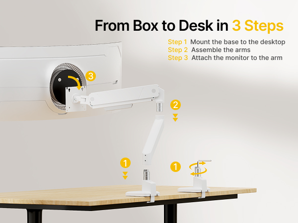 heavy duty monitor arm