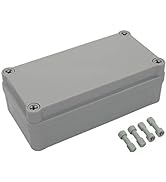 LeMotech Waterproof Dustproof IP67 Junction Box DIY Case Enclosure Gray 6.3 x 3.1 x 2.2 inch (160...