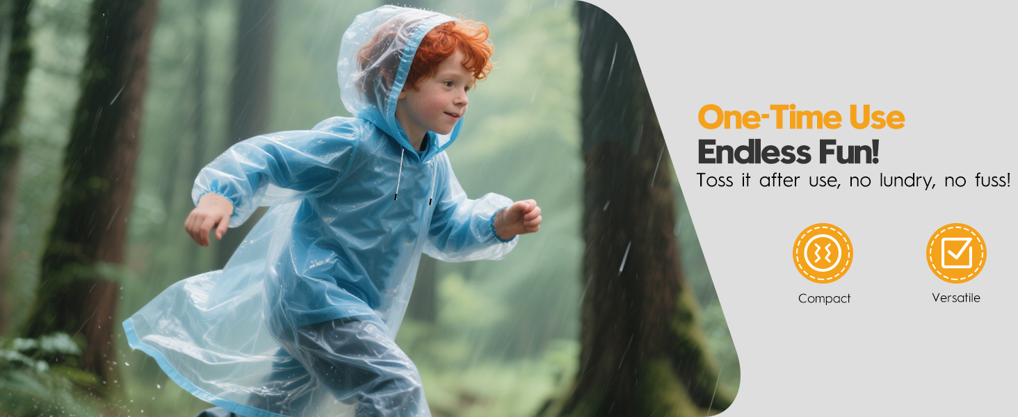 Rugged & Tear-Resistant - Built 2x thicker than standard ponchos—no rips, just reliable coverage.