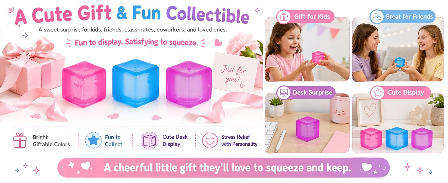 stress cube squishy ice cube squishy stress ball squeeze cube for kids Adult