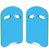 H.J. Immbir 2PCS U-Shaped Swim Kickboard with 2 Hole Handle Made of EVA, 17x12x1.1IN Lightweight ...