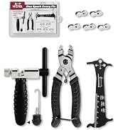 NOVASPARK Bike Chain Tool Kit Disconnect 6-12S Chains with in-Handle Storage Master Link Pliers a...