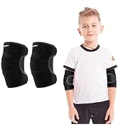 YEEKORO Kids Elbow Brace Arm Sleeve, Adjustable Sport Elbow Protector Breathable Elbow Sleeve wit...