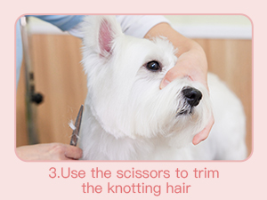 trim knotting hair