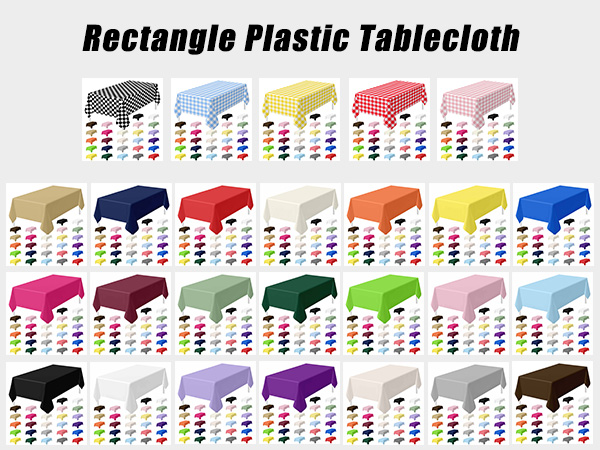 rectangle plastic disposable tablecloth table cloths for party table cloth rectangular Tablecloths