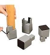 Ezprotekt 2 Inch Chair Risers with Screw Clamp, Heavy Sofa Couch Tables Bed Furniture Risers, Onl...