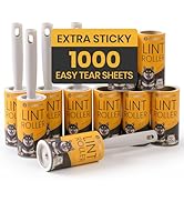 DELOMO Pet Lint Roller for Clothes – Lint Rollers for Pet Hair Extra Sticky, Mega Value Set of 1,...