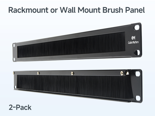 Rackmount or Wall Mount Brush Panel