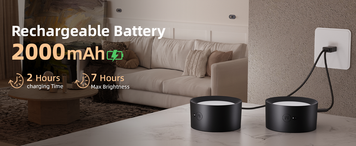 rechargeable wall lights