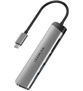 LEZIRLOA USB C Hub, 6 in 1 USBC to HDMI Hub Dongle with 3 USB 3.0 Ports and SD/TF Card Reader, US...