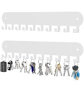 Suzurana 2 Pack Key Holder for Wall,Key Hooks with 10 Hooks,Key Holder Wall Mount Self Adhesive, ...