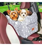 Dog Car Seat for Console - Memory Foam Pet Booster Seat for Small Medium Dogs Up to 21 lbs - SUV ...