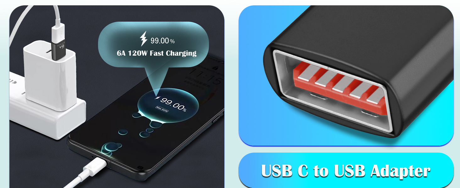 usb to usb c adapter converter type c male to usb female adapter