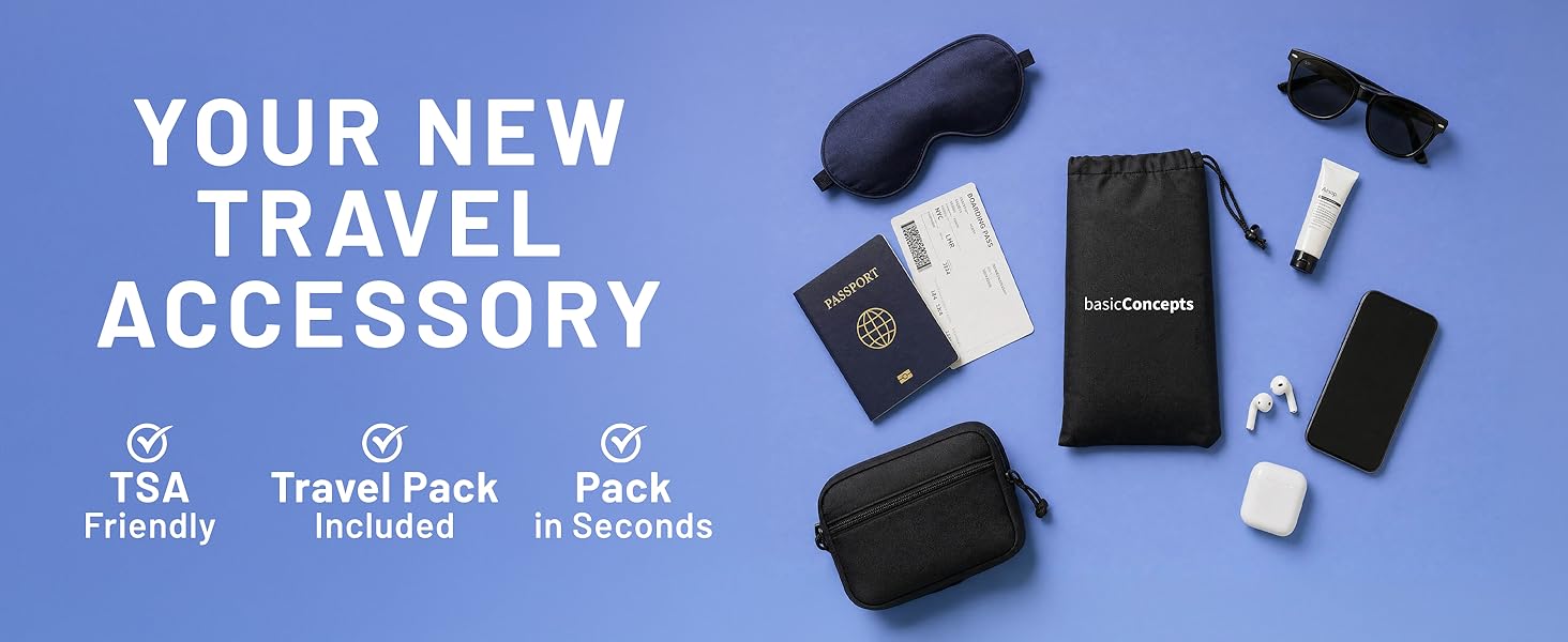 your new travel accessory tsa friendly travel pack included