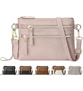 Stylish Wristlet Wallets for Women, Vegan Leather Small Crossbody Bags for Women Travel Wristlet ...