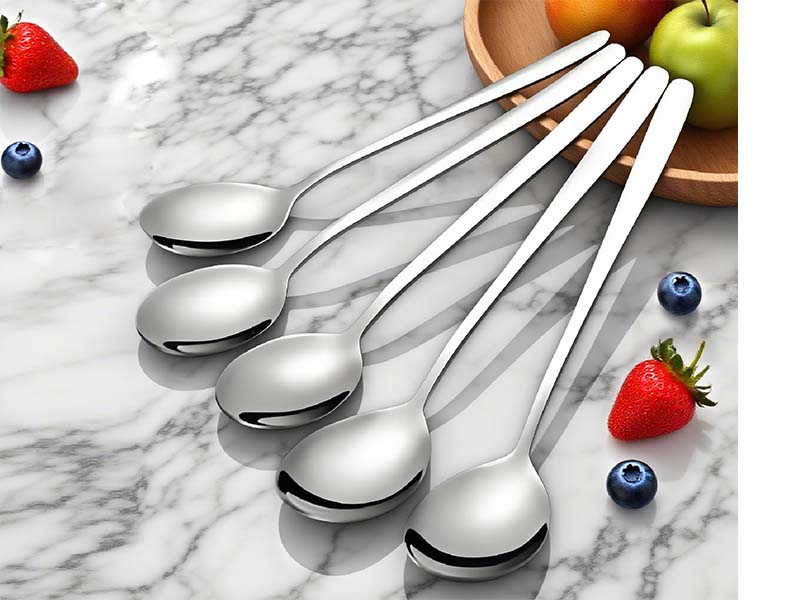 Premium Korean Soup Spoons Set of 5