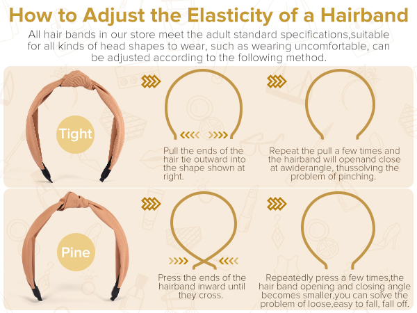 headbands for women head bands for women's hair knotted headband for women hair band