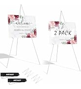 ARTASY 63" Easel Stand for Wedding Signs, Posters, Portable Artist Easel for Painting Canvas, Tri...