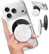 LISEVO Magnetic Phone Grip for MagSafe – Magnetic Cell Phone Stand Magnet Removable Kickstand Fin...