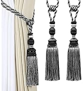 Fenghuangwu 2Pcs Curtain Tiebacks Tassel Tie-Backs, Elegant Curtain Tie Backs Holdbacks for Decor...