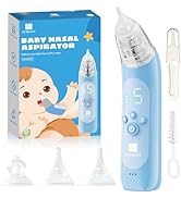 Nasal Aspirator for Baby, Electric Baby Nose Suction with 5 Adjustable Levels Suction, USB-C Rech...