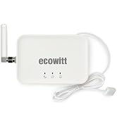 Ecowitt GW3000 Wi-Fi & Ethernet Weather Station Gateway, with Built-in Temperature, Humidity and ...