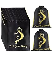 AIHOPESTO Silk Satin Pouches with Drawstring - Soft Hair Packaging Bags for Bundles, Wigs, Tools ...