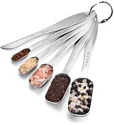 18/8 Stainless Steel Measuring Spoons: Doosu Heavy Duty Rectangular Spoon Square Teaspoon Tablesp...