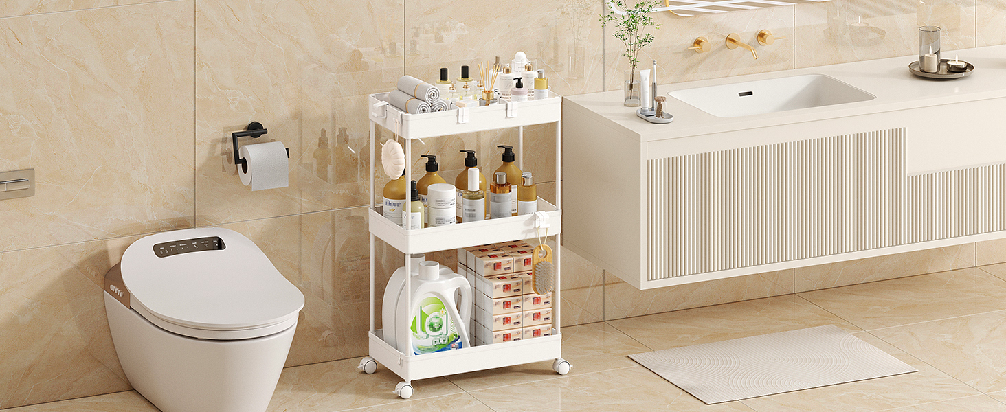 Slim storage cart