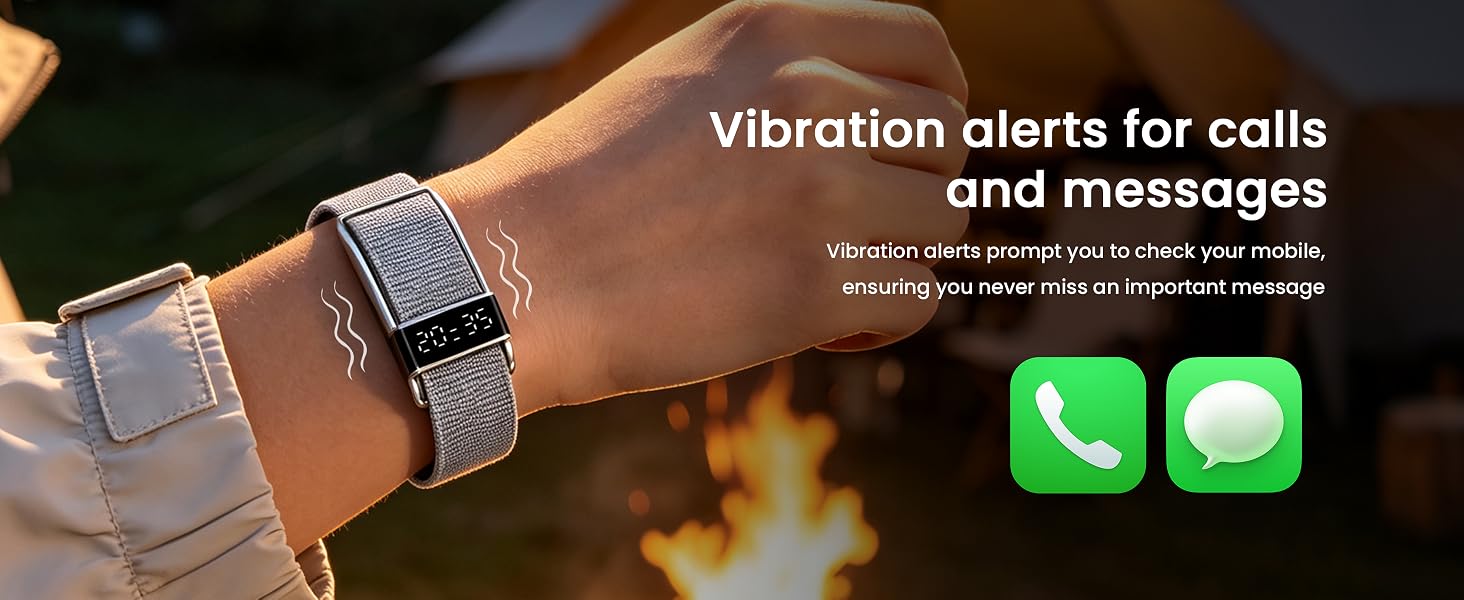 Vibration alerts forcalls and messages