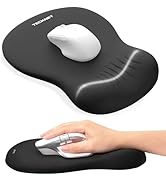 TECKNET Ergonomic Mouse Pad with Wrist Rest, Memory Foam Mousepad with Wrist Support, Smooth Surf...