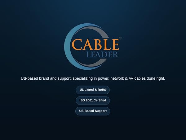 Cable Leader US-based power network and AV cables
