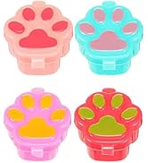 WXOIEOD 4 Pieces Condiment Containers with Lids, Mini Salad Dressing Container To Go, Small Sauce...